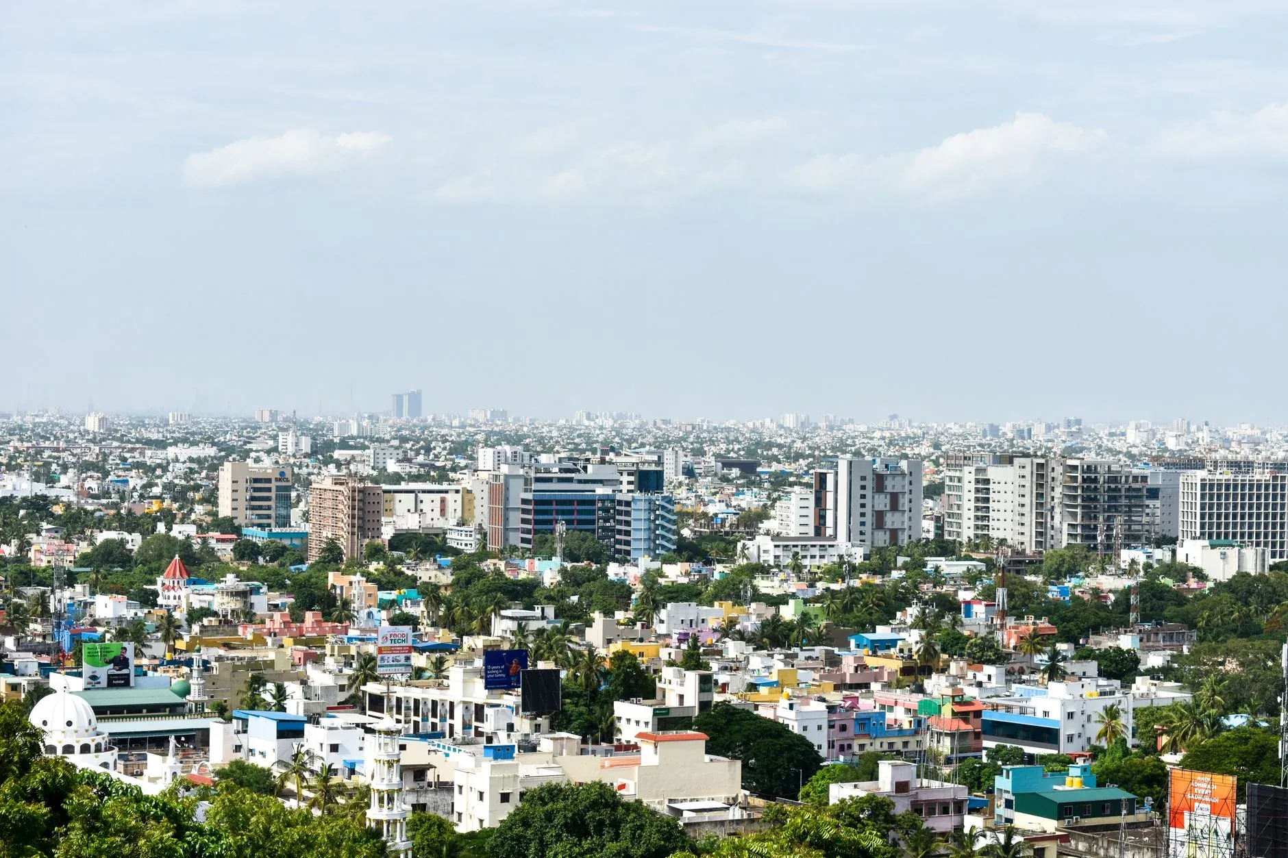 Aerial view of Delhi city — Delhi NCR startup ecosystem